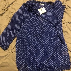 Liz Claiborne Fall Peasant Blouse Bold Blue Size Small
Item 16